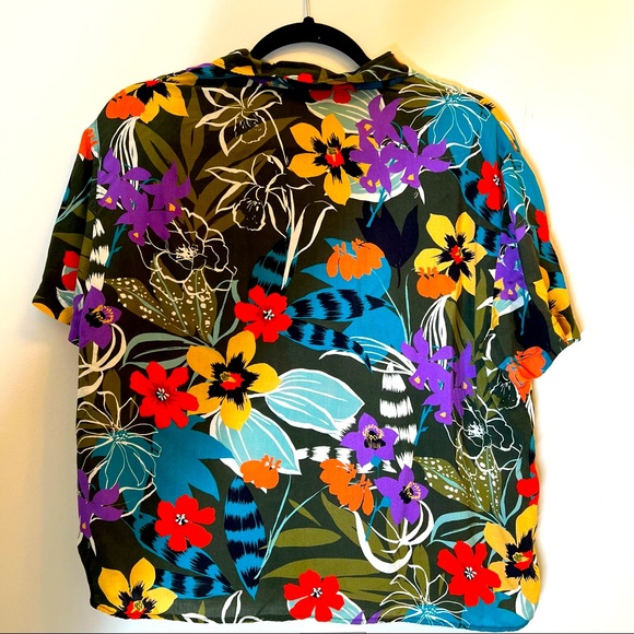 Mavi Floral Cropped Blouse - Picture 2 of 3